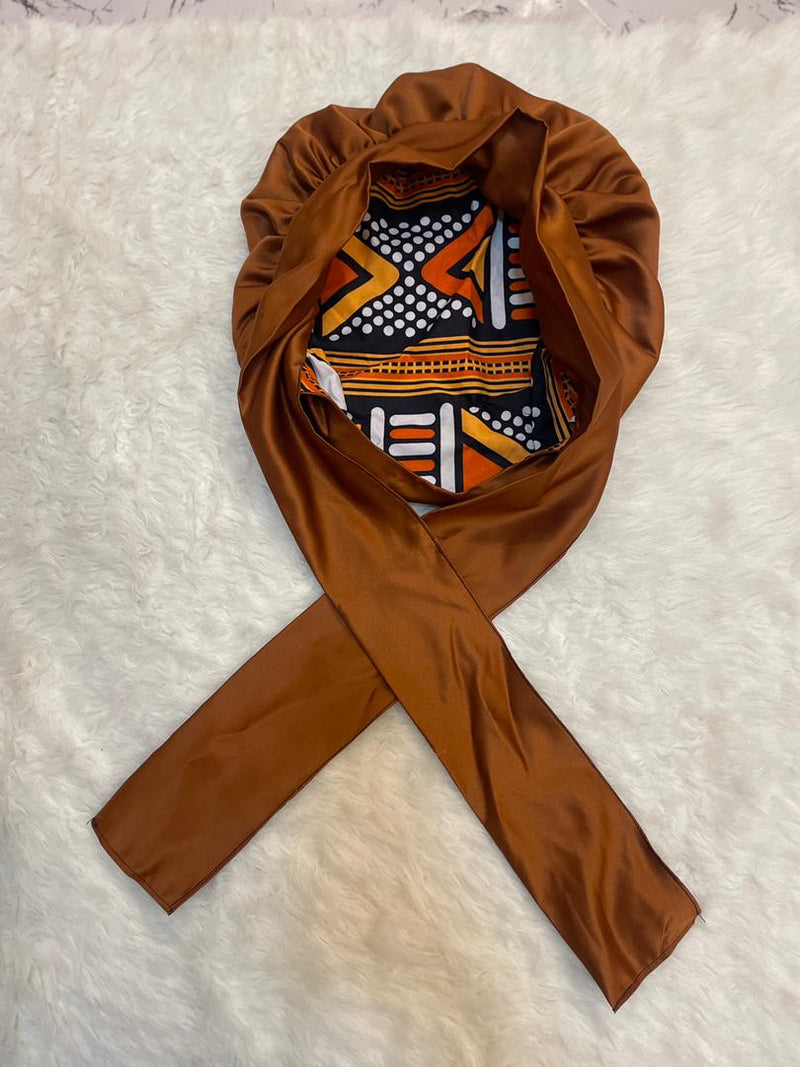 Tomiwa double sided Ankara Bonnet - Mowolaa African Clothing